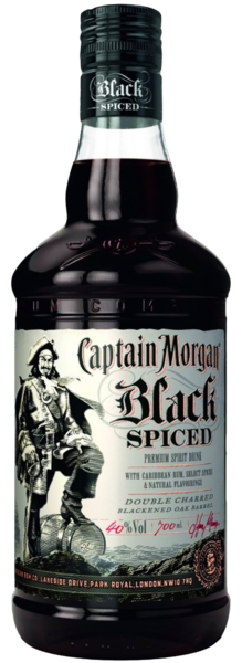 Captain Morgan Spiced Black 0.7л Алкогольный напиток на основе Карибского рома ром 0.7л 1