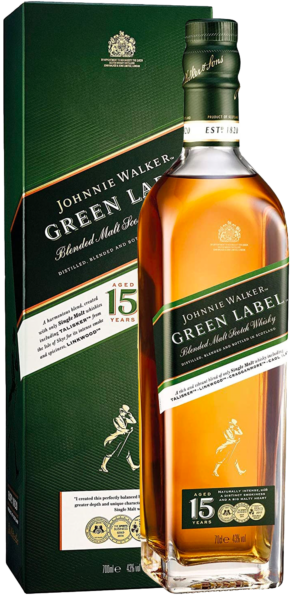 Johnnie Walker Green Label виски солодовий бленд 0.7л 1