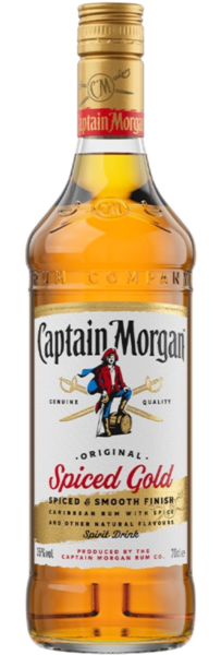 Captain Morgan Spiced Gold 0.7л Алкогольний напій на основі Карибського рому ром 0.7л 1
