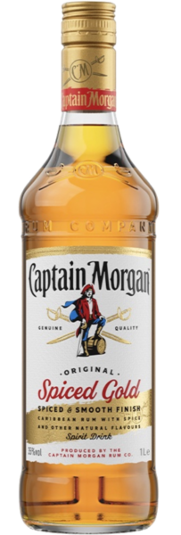 Captain Morgan Spiced Gold Алкогольный напиток на основе Карибского рома 1л 1