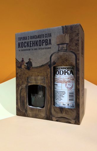 Набір Koskenkorva Original (зі стаканами та трубочоками) - магазин склад winewine