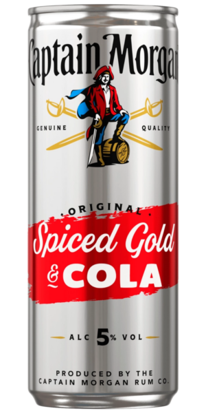 Алкогольний напій на основі Карибського рому Captain Morgan & Cola коктейль 0.25л 1