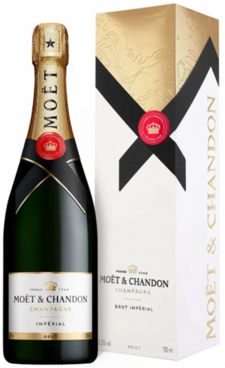 Moet & Chandon Brut, Imperial шампанское белое 0.75л в подарочной коробке 1