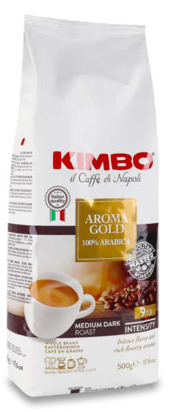 Кофе зерновой Kimbo Aroma Gold 100% Arabica 500гр