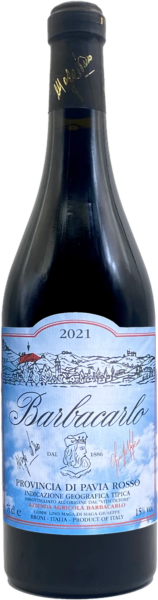 Barbacarlo Provincia di Pavia Rosso 2021 вино червоне 0.75л