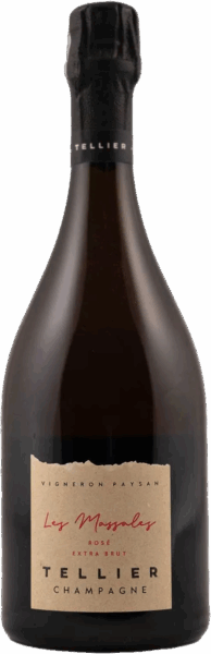 Tellier Champagne Les Massales Rosé Extra Brut 2019 шампанское розовое 0.75л