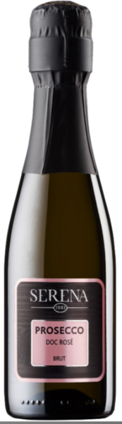 Serena 1881 Prosecco DOC Rose Brut Millesimato игристое розовое 0.2л