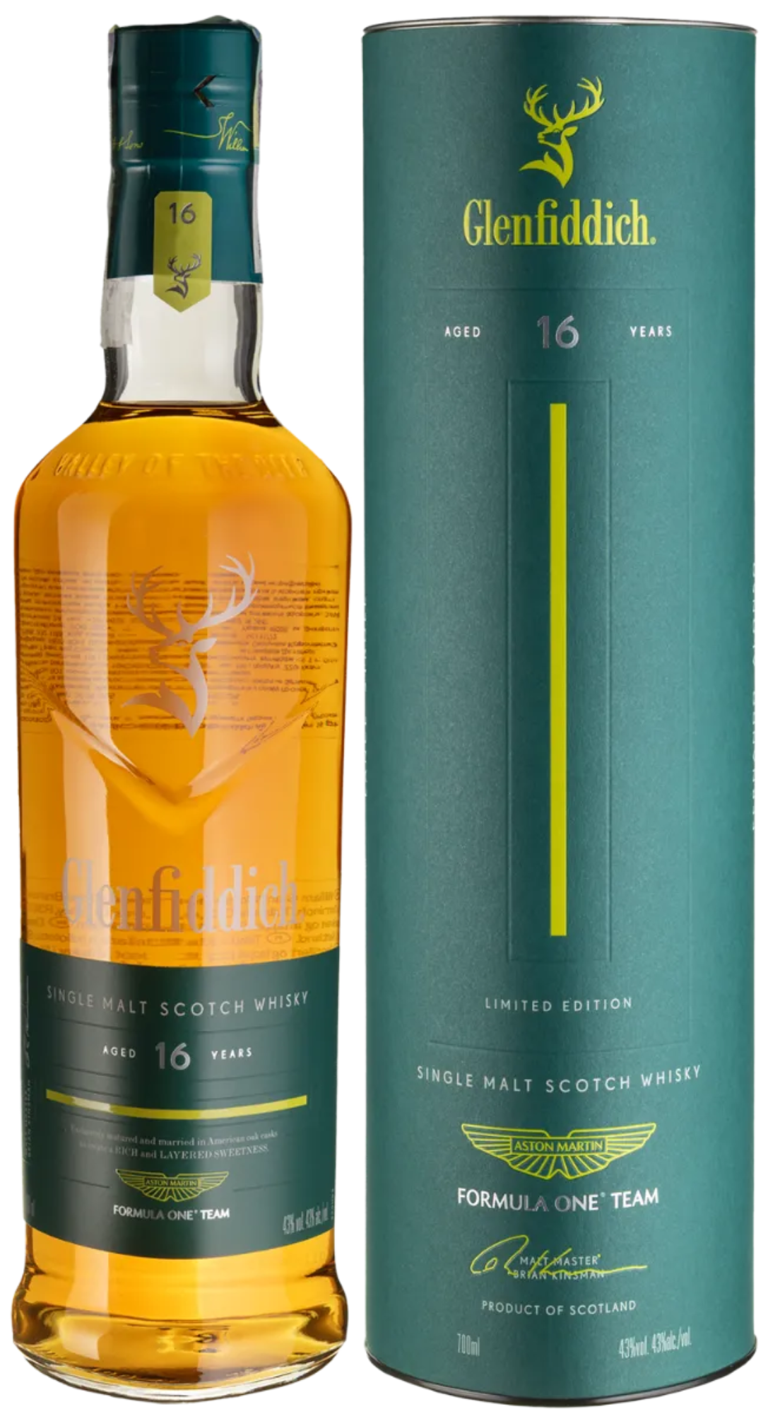 Glenfiddich 16 YO Aston Martin F1 виски односолодовый 0.7л 1 Glenfiddich 16 YO Aston Martin F1 виски односолодовый 0.7л