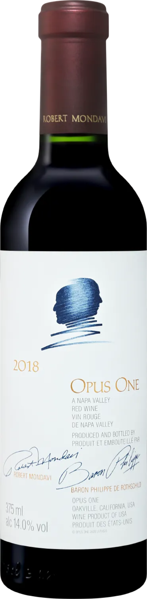 Opus One 2018 купити червоне сухе вино 0.375л оптова ціна | WINEWINE