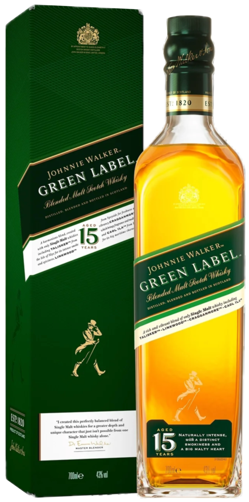 Johnnie Walker Green Label віскі бленд 0.7л 1 Johnnie Walker Green Label віскі бленд 0.7л