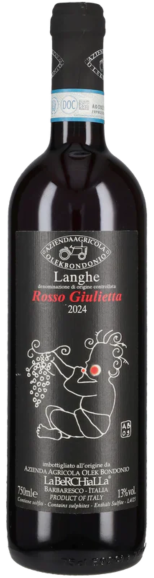 Olek Bondonio Langhe DOC Rosso Giulietta 2024 вино червоне 0.75л 1 Olek Bondonio Langhe DOC Rosso Giulietta 2024 вино червоне 0.75л