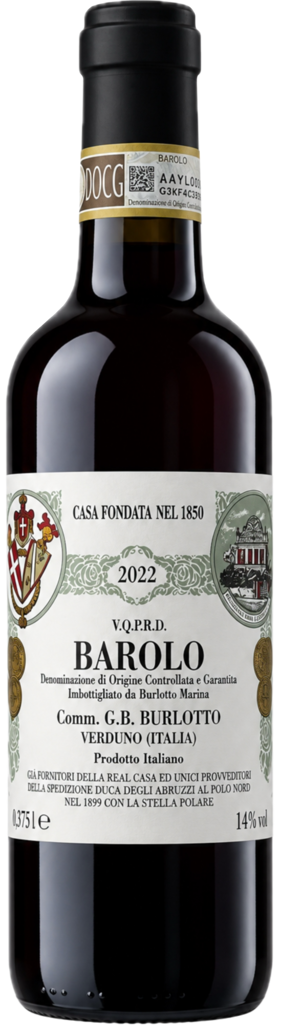Comm. G.B. Burlotto Barolo DOCG 2022 вино красное 0.375л 1 Comm. G.B. Burlotto Barolo DOCG 2022 вино красное 0.375л