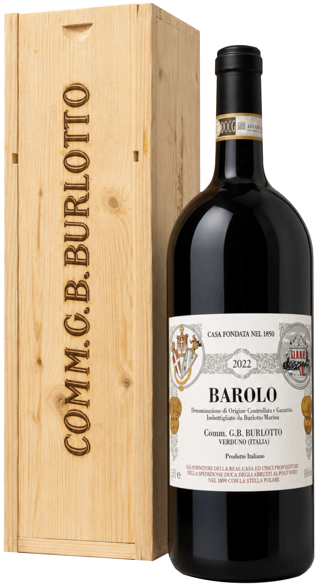 Comm. G.B. Burlotto Barolo DOCG 2022 вино червоне 1.5л 1 Comm. G.B. Burlotto Barolo DOCG 2022 вино червоне 1.5л