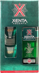 Xenta абсент 0.7л подарунковий набір + 2 склянки